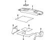 Saturn SL2 Car Speakers Diagram - 21020834