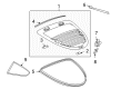 Pontiac Tailgate Lift Support Diagram - 20764869