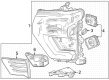 2024 Chevy Silverado 3500 HD Headlight Diagram - 86514718