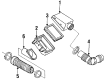 Oldsmobile Cutlass Supreme Air Filter Diagram - 19166103