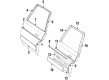 Oldsmobile Custom Cruiser Door Moldings Diagram - 1713380