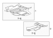 Chevy Underbody Splash Shield Diagram - 23258347