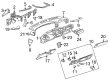 Chevy Silverado 1500 Dash Panel Vent Portion Covers Diagram - 15807840