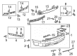 Cadillac Bumper Diagram - 22934287