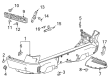 GMC Hummer EV Pickup Bumper Diagram - 87829114
