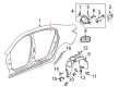 Buick Fender Splash Shield Diagram - 22862526