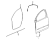 2007 Saturn Outlook Door Seal Diagram - 25962313