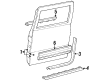 Chevy C2500 Door Moldings Diagram - 15646067