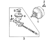 Cadillac Brake Booster Diagram - 18044442
