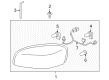 Pontiac Solstice Interior Light Bulb Diagram - 09425542