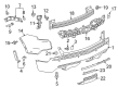 Cadillac XT5 Bumper Diagram - 84673812