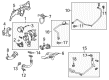 Cadillac Coolant Pipe Diagram - 12633899