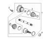 Chevy Silverado 2500 HD Axle Shaft Diagram - 86506639