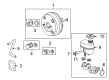 Chevy Silverado 2500 HD Brake Booster Diagram - 19432803