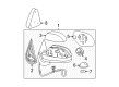 Chevy Silverado 1500 Mirror Cover Diagram - 25788156