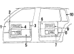 1986 Cadillac Fleetwood Door Moldings Diagram - 20219262