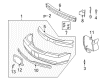 Cadillac Seville Bumper Diagram - 25710125