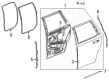 Cadillac Weather Strip Diagram - 84688301