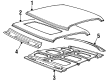 1997 Cadillac Seville Weather Strip Diagram - 3544567