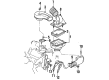 Cadillac DeVille Air Intake Coupling Diagram - 25098529