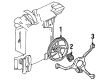 Oldsmobile Cutlass Ciera Cooling Fan Bracket Diagram - 22136370
