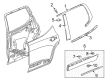 Chevy Traverse Door Moldings Diagram - 84913608