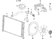 GMC Radiator fan Diagram - 25919018
