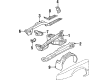 1993 Buick Riviera Fender Splash Shield Diagram - 20722963