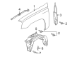 2006 Chevy Trailblazer Fender Splash Shield Diagram - 15165308