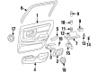 1999 Cadillac DeVille Door Armrest Diagram - 12373280