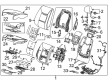 2015 Cadillac XTS Seat Heater Pad Diagram - 22880972