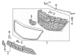 2022 Cadillac XT5 Weather Strip Diagram - 84383090