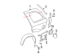 2006 Chevy Trailblazer Fender Splash Shield Diagram - 15122544