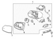 Cadillac XT5 Side View Mirrors Diagram - 84810961
