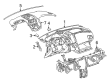 Chevy Equinox Dash Panel Vent Portion Covers Diagram - 22854862