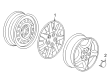Saturn Wheel Cover Diagram - 9597444