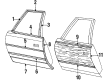 1990 Oldsmobile Custom Cruiser Door Moldings Diagram - 9637190