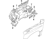 Chevy Tracker Fender Splash Shield Diagram - 96065140