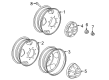 Chevy Silverado 2500 HD Spare Wheel Diagram - 23467017