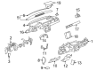 Chevy Silverado 1500 Dash Panel Vent Portion Covers Diagram - 20959613