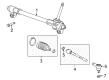 Chevy Spark Rack and Pinion Boot Diagram - 95967278