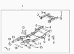 2005 Chevy Silverado 2500 HD Front Cross-Member Diagram - 15057776