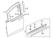2022 Chevy Bolt EV Door Moldings Diagram - 42733635
