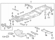 2018 Chevy Silverado 1500 Front Cross-Member Diagram - 23133822
