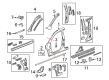 2017 GMC Terrain Door Seal Diagram - 15914594