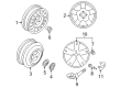 2011 Chevy Aveo Wheel Cover Diagram - 96653139
