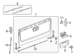 Chevy Silverado 1500 Door Handle Diagram - 20955300