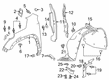 Chevy Blazer Fender Splash Shield Diagram - 84252175