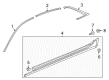 2020 Cadillac CT6 Door Moldings Diagram - 84376596