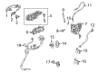 Chevy Equinox Door Striker Diagram - 13511487